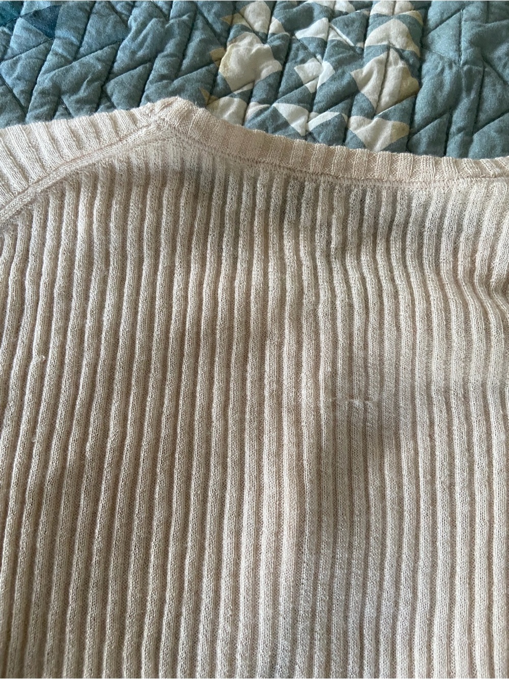 Vince Beige Ribbed Button-Front Cardigan - Picture 7 of 7
